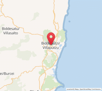 Map of Villaputzu, Sardinia