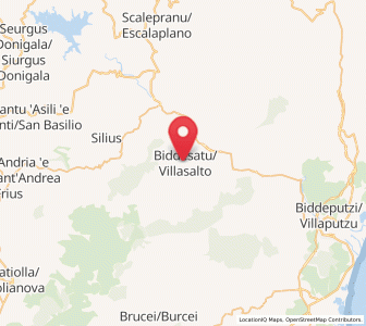 Map of Villasalto, Sardinia