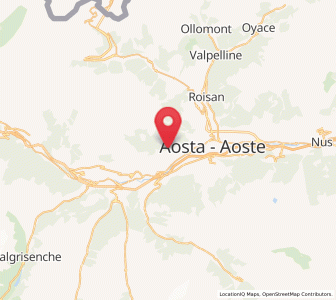 Map of Ville Sur Sarre, Aosta Valley