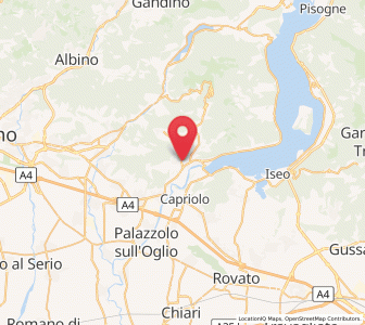 Map of Villongo, Lombardy