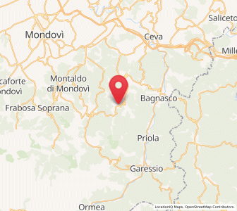 Map of Viola, Piedmont