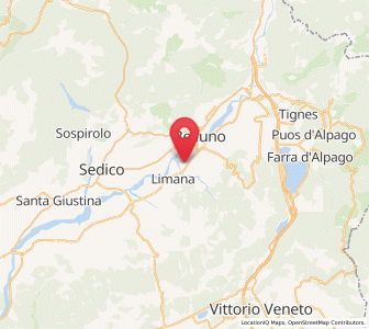Map of Visome, Veneto
