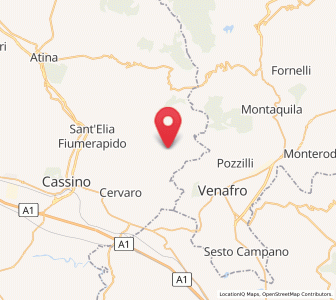 Map of Viticuso, Lazio