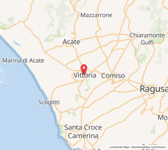 Map of Vittoria, Sicily