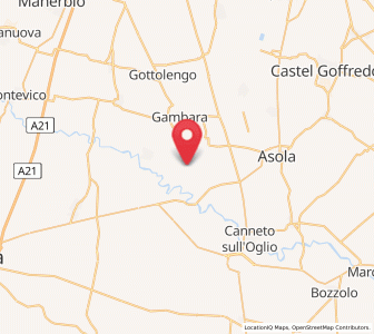Map of Volongo, Lombardy