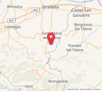 Map of Volpara, Lombardy