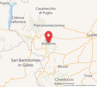 Map of Volturino, Apulia