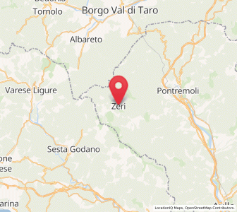 Map of Zeri, Tuscany