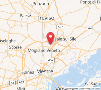 Map of Zerman, Veneto