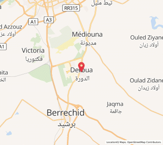Carte : Ad Darwa, Casablanca-Settat