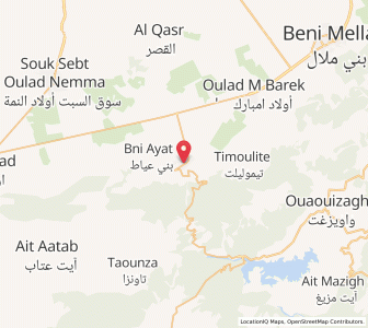 Carte : Afourer, Béni Mellal-Khénifra