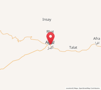 Carte : Agdz, Drâa-Tafilalet