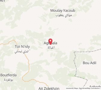 Carte : Aghbala, Béni Mellal-Khénifra