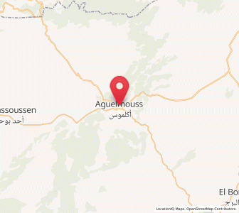 Carte : Aguelmous, Béni Mellal-Khénifra