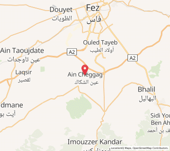 Carte : Aïn Cheggag, Fès-Meknès