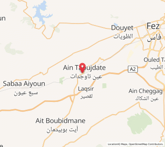 Carte : Aïn Taoujdat, Fès-Meknès