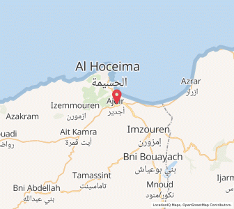 Carte : Ajdir, Tanger-Tétouan-Al Hoceïma