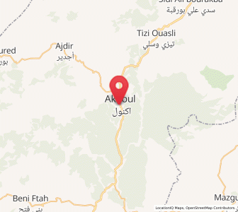Carte : Aknoul, Fès-Meknès