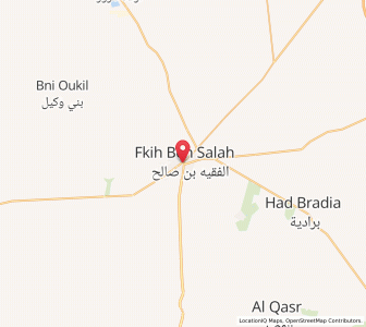 Carte : Al Fqih Ben Çalah, Béni Mellal-Khénifra