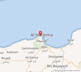 Carte : Al Hoceima, Tanger-Tétouan-Al Hoceïma
