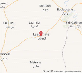 Carte : Arbaa Laaounate, Casablanca-Settat