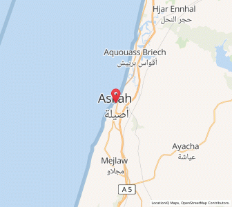 Carte : Assilah, Tanger-Tétouan-Al Hoceïma