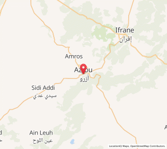 Carte : Azrou, Fès-Meknès