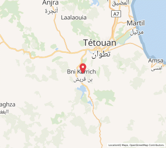 Carte : Ben Qarrich, Tanger-Tétouan-Al Hoceïma