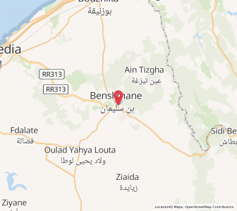 Carte : Benslimane, Casablanca-Settat