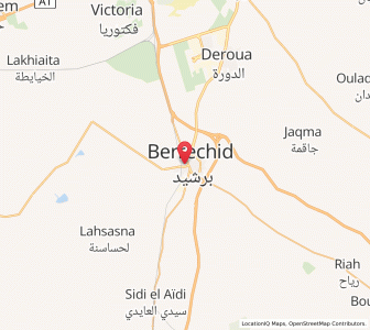 Carte : Berrechid, Casablanca-Settat