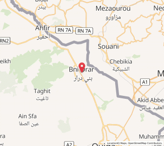 Carte : Bni Drar, L’Oriental
