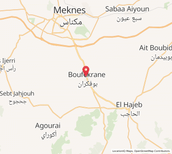 Carte : Bou Fekrane, Fès-Meknès