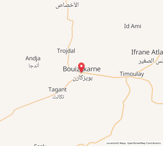 Carte : Bou Izakarn, Guelmim-Oued Noun