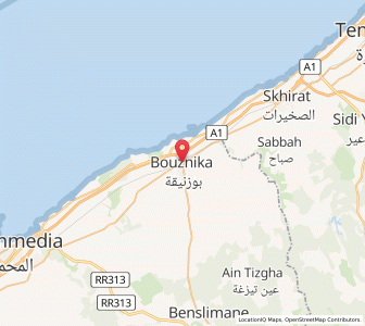 Carte : Bouznika, Casablanca-Settat