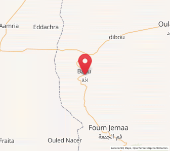 Carte : Bzou, Béni Mellal-Khénifra