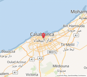 Carte : Casablanca, Casablanca-Settat