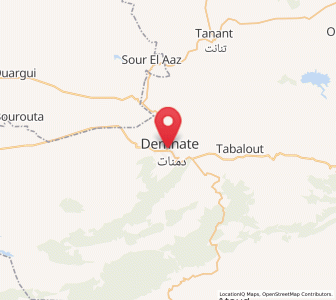Carte : Demnate, Béni Mellal-Khénifra