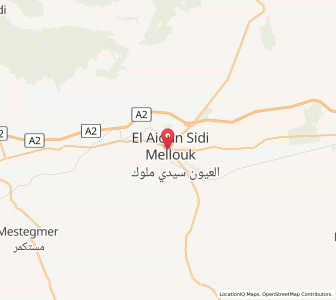 Carte : El Aïoun, L’Oriental