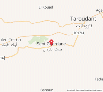 Carte : El Guerdane, Souss-Massa