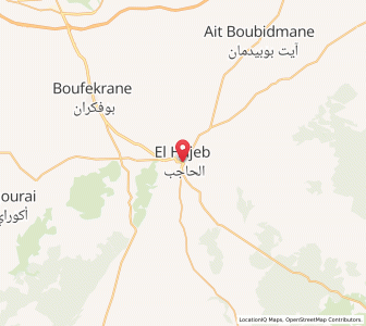 Carte : El Hajeb, Fès-Meknès