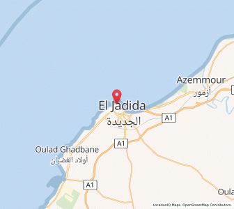 Carte : El Jadida, Casablanca-Settat
