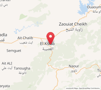 Carte : El Ksiba, Béni Mellal-Khénifra