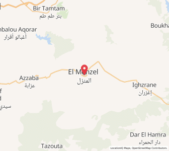 Carte : El Menzel, Fès-Meknès