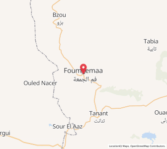 Carte : Foum Jam’a, Béni Mellal-Khénifra