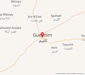 Carte : Guelmim, Guelmim-Oued Noun