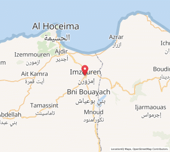 Carte : Imzouren, Tanger-Tétouan-Al Hoceïma