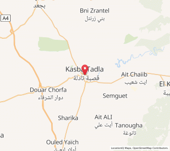 Carte : Kasba Tadla, Béni Mellal-Khénifra