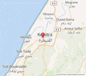 Carte : Kénitra, Rabat-Salé-Kénitra