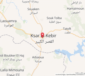Carte : Ksar El Kebir, Tanger-Tétouan-Al Hoceïma