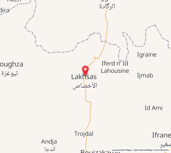 Carte : Lakhsas, Guelmim-Oued Noun